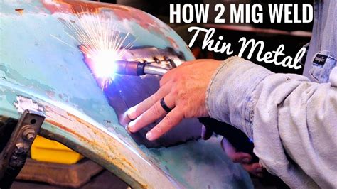 mig welding body sheet metal|mig welding thin metal videos.